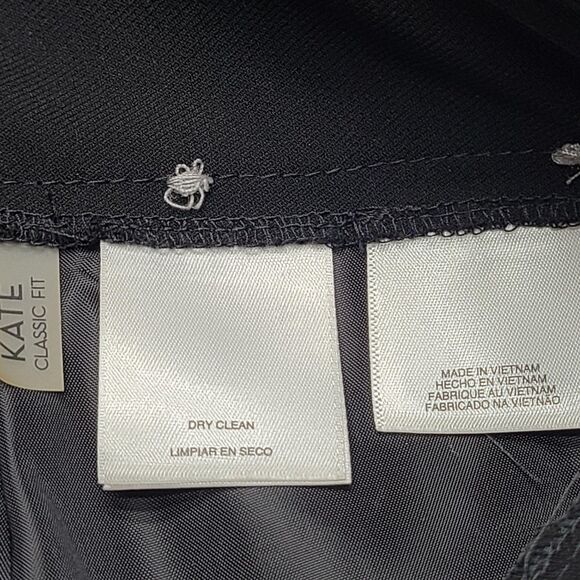 Kasper Pants Womens 10 Petite Black Classic Fit Kate Dress Career Trousers Lined - Picture 7 of 14